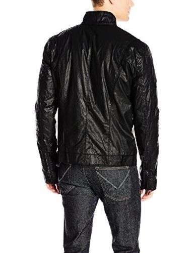 Calvin Klein Jeans Men's Track Print Biker Jacket - Choose SZ/Color Mens Clothing Deals